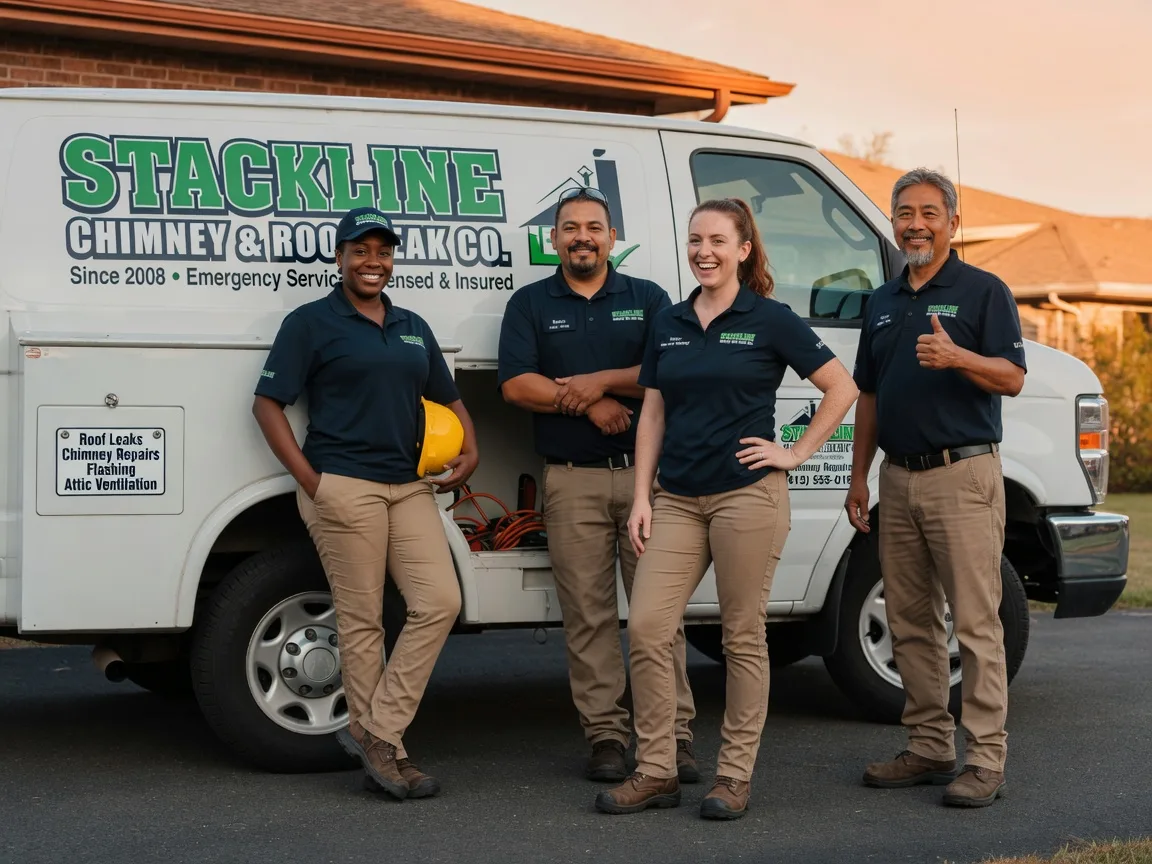 Chimney flashing repair company in Clarksville, MI